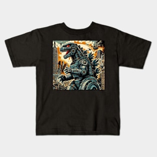 Mecha Godzilla Rage Kids T-Shirt